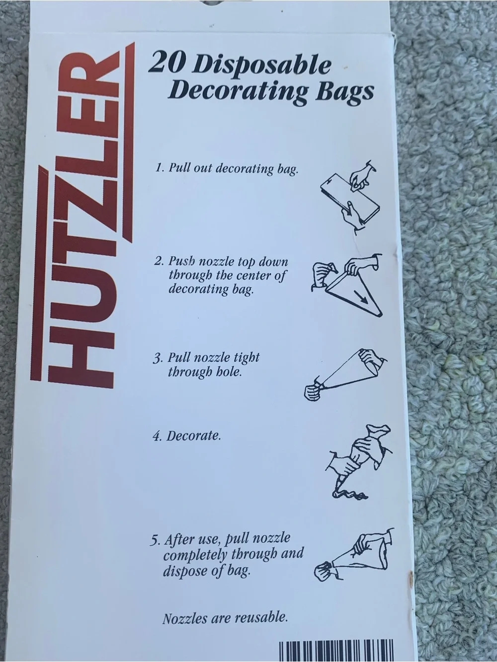Hutzler disposable decorating
